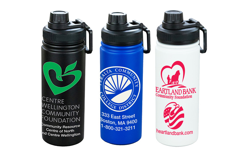 19 OZ Powder Coated Double Wall Stainless Steel Tumbler With a Sport Lid 19 OZ Powder Coated Double Wall Stainless Steel Tumbler With a Sport Lid